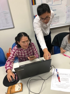指導學員使用庫柏中文語料庫進行統計(另開新視窗/jpg檔)圖片