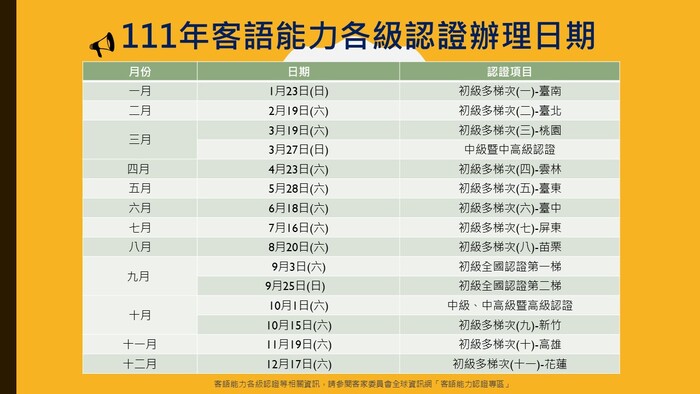 客語能力各級認證辦理日期(另開新視窗/jpg檔)圖片